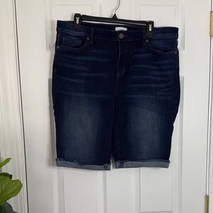 LOFT Dark Blue Denim Shorts